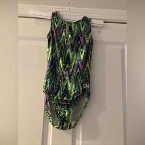 GK elite gymnastic suit adult small multicolored